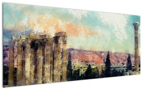 Tablou - Acropole, Atena, Grecia (120x50 cm)