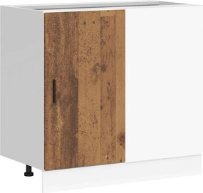 vidaXL Dulap de bază pentru chiuvetă “Lyon” Lemn vechi din