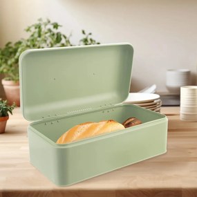Orion Cutie pentru pâine din tablă Greenish, 42,3x 23 x 20 cm, 42,3 x 23 x 20 cm