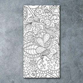Imagine de sticlă Zentangle fundal
