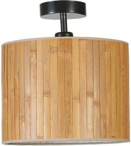 Lustra 846STL5103, metal/lemn de bambus, 30x30 cm