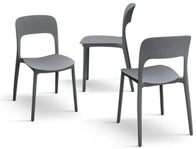 SCAUN ROSINNA -POLIPROPILENA- HORECA - GRI