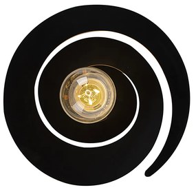 Plafoniera inteligentă cu abajur spiralat negru inclusiv Wifi A60 - Scroll