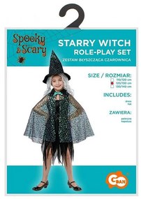 Vrăjitoare Shiny costum 120/130 cm