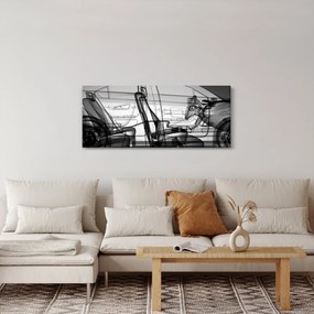 Tablou - 3D model mașina (120x50 cm)