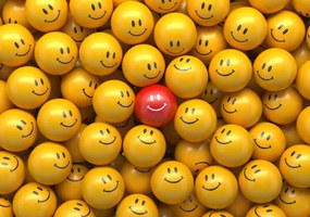 Fototapet - emoticoane vesele (254x184 cm)