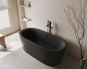 Cada acril freestanding Ava, Negru, 150 cm, 5001