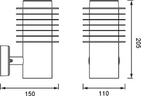 Aplică LED de exterior cu senzor Ledvance ENDURA LED/9,5W/230V IP44 crom