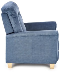 Fotoliu recliner Bard stofa bleumarin H102 cm