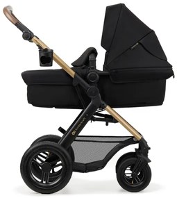 Cărucior de copii combinat 3 în 1 KINDERKRAFT MOOV 2 AIR Pure black + scaun auto MINK PRO
