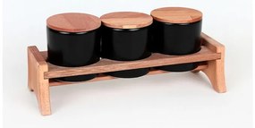 Recipiente de condimente cu suport 3 buc. – Hermia