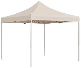 vidaXL Cort de petrecere profesional pliabil, crem, 2 x 2 m, aluminiu