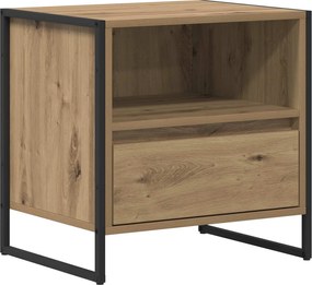 vidaXL Noptieră Stejar artizanal 50 x 39,5 x 50 cm Lemn compozit