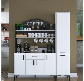Set dulapuri bucătărie Jenaretta 49 (alb + negru). 1107098
