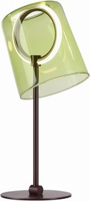 Veioza moderna LED 2700K, sticla, verde, Zula