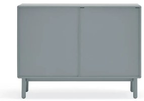 Comodă albastră/gri joasă 120x90 cm Corvo – Teulat