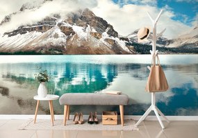 Fototapet autoadeziv lacul din apropierea muntelui frumos