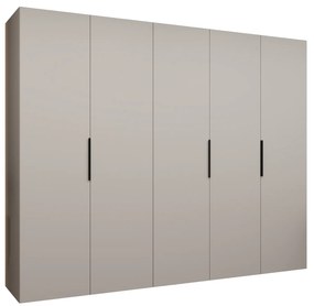 Dulap de haine 250 cm Mirabella 1 (Cașmir + Negru). 1126377