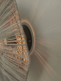 Plafoniera eco din rafie Panama octogon S, gri inchis