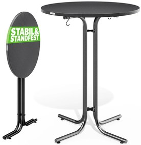 Deuba Masa de bar plianta Ø80 cm - antracit