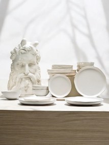 Set Farfurii 18 piese NOVUM Milk Foam (6 farfurii 26cm, 6 farfurii 21cm, 6 boluri 500ml, glazurat manual)