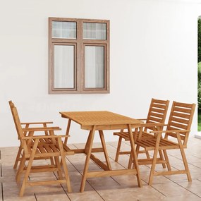 3057844 vidaXL Set mobilier de grădină, 5 piese, lemn masiv de acacia