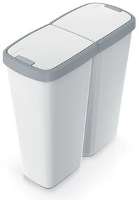 Coș de gunoi DUO gri, 50 l, gri