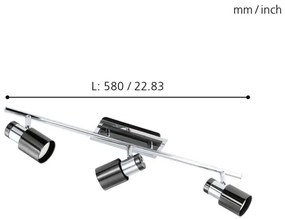 Spot LED Eglo 30834 DAVIDA 1 3xGU10/5W/230V
