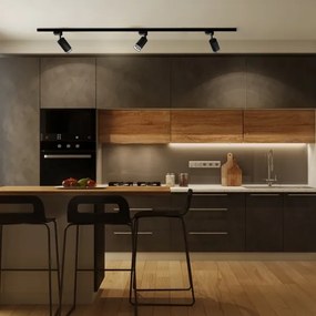 Spot pentru sistem de șină PARIS 3xGU10/10W/230V + 1 m sistem de șină