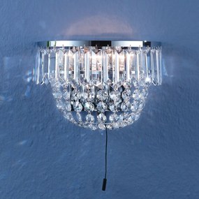 Aplica de perete cristal Scholer si Swarovski SATURN crom