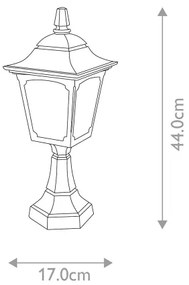 Lampă de exterior CHAPEL 1xE27/100W/230V IP44 Elstead