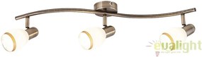 Lustra, Plafoniera cu 3 spoturi design modern, finisaj bronz, Elite 5972 RX