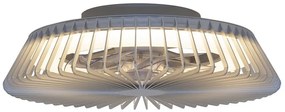 Lustra LED Smart cu Ventilator si telecomanda HIMALAYA argintiu