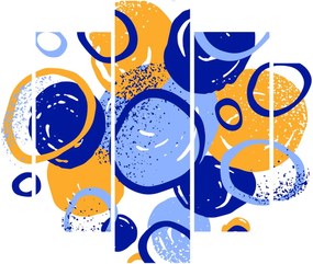 Tablou - Motiv luminos cu cercuri (150x105 cm)
