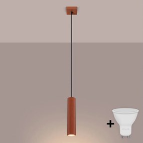 BRILAGI - Lustră LED pe cablu CRESTO 1xGU10/10W/230V portocalie