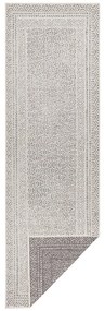 Covor lung pentru exterior Ragami Berlin, 80x250 cm, gri - alb