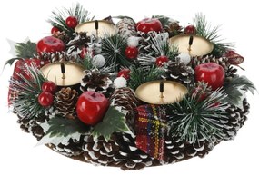 Coroană de Advent Pine, 27 x 8 cm