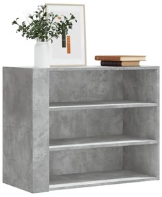 vidaXL Dulap de perete, gri beton, 75x35x60 cm, lemn prelucrat