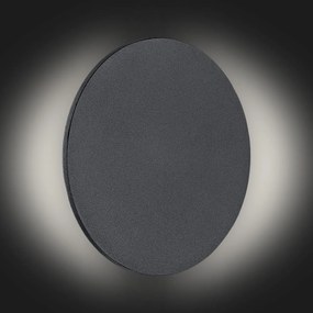 Aplica de perete cu lumina ambientala LED OREGON negru, 20cm