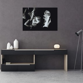 Tablou - Privind în oglindă (90x60 cm)