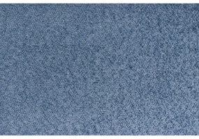 Pat matrimonial albastru cu tăblie și somieră 200x200 cm Tina – Ropez