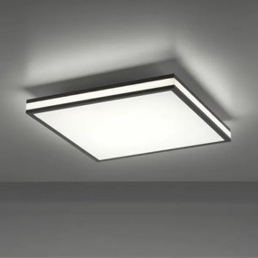 Plafonieră LED RGBW dimabilă JUST LIGHT. 14110-18 MARIO BLACK LED/19,5W/230V + telecomandă