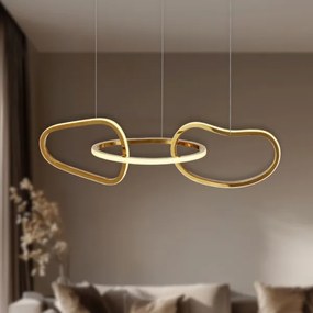 Candelabru LED ANNELI pe cablu, 30 W, 230 V, 80 cm, auriu