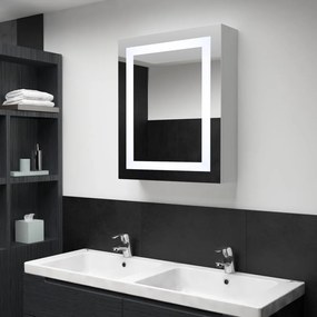 285116 vidaXL Dulap de baie cu oglindă și LED-uri, 50 x 13 x 70 cm
