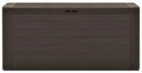49443 vidaXL Ladă de depozitare pentru grădină, maro, 116 x 44 x 55 cm