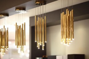 Lustra LED dimabila design Premium Class Quality ORGANIC FAT GOLD P0265D MX