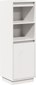 vidaXL Dulap înalt, alb, 37x34x110 cm, lemn masiv de pin