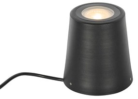 Spot modern de grădină negru rotund IP65 - Lennard