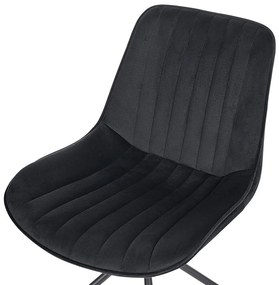 Set 2 buc scaune de sufragerie Navza (negru). 1081672