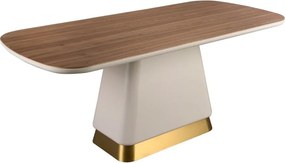 Masa deosebita design LUX Walnut-Bej 200x95cm